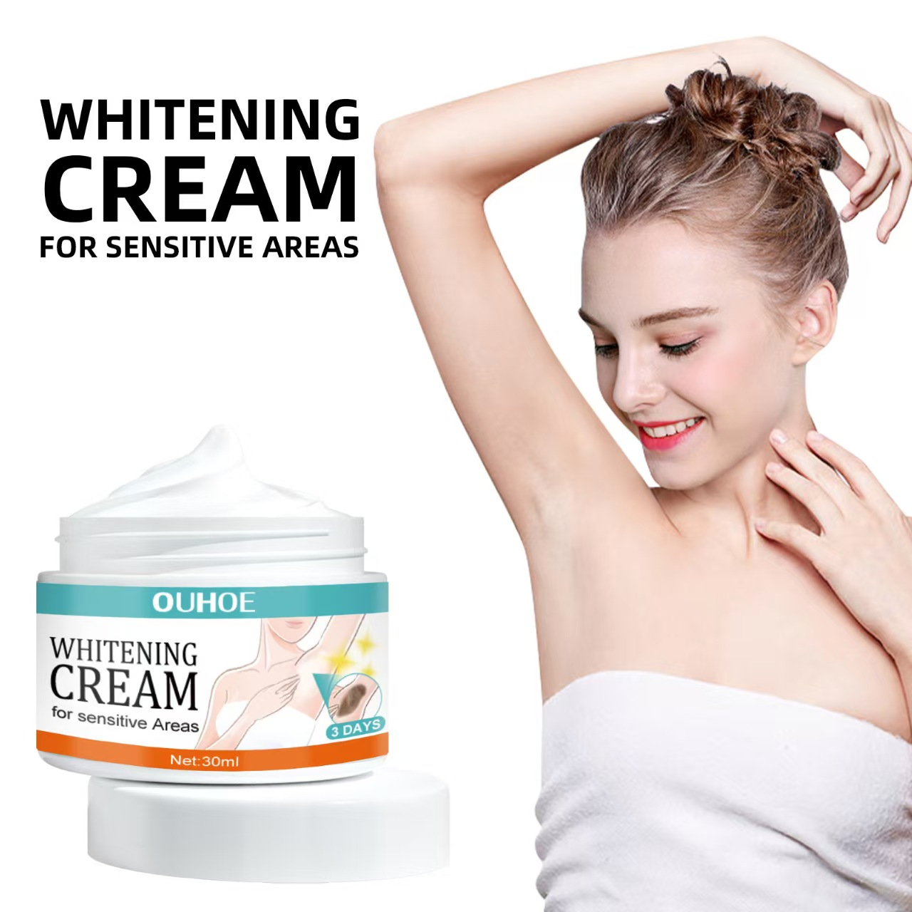 OUHOE Whitening Cream for Sensitive Areas